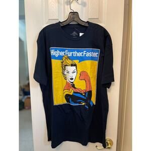 Marvel Captain Marvel Higher Further Faster Comic Book XL T-Shirt Box Lunch
